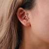 Fashionable ear clips, earrings, European style, simple and elegant design, no pierced ears