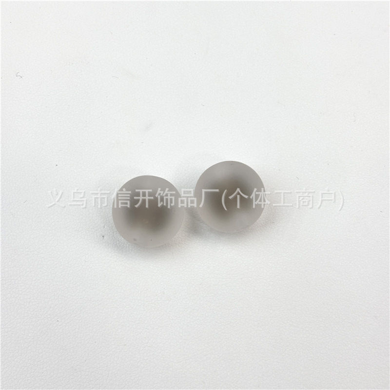 通孔磨砂糖心圆珠串珠笔配件手机钥匙链包挂diy手工饰品散珠材料|undefined