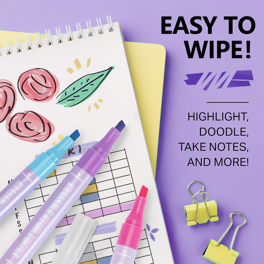 Creativo de doble cabeza borrable puntero de resaltado puntero al por mayor