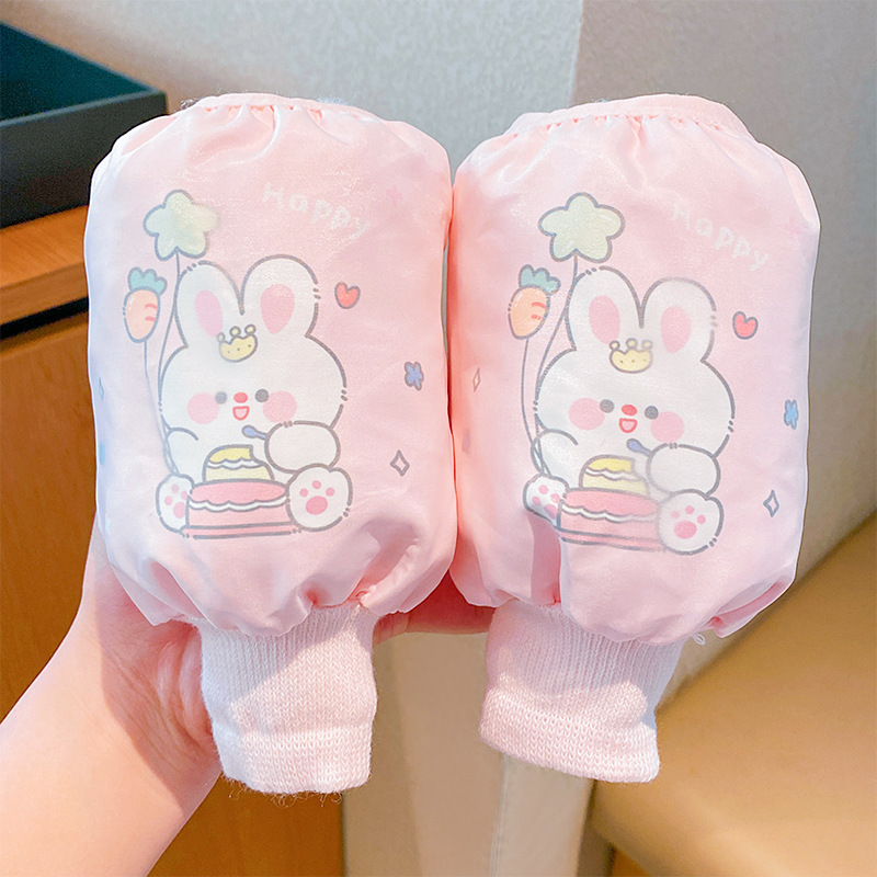 儿童防污防脏袖套秋冬季新款女孩套袖女童卡通写作业防水护袖宝宝|undefined