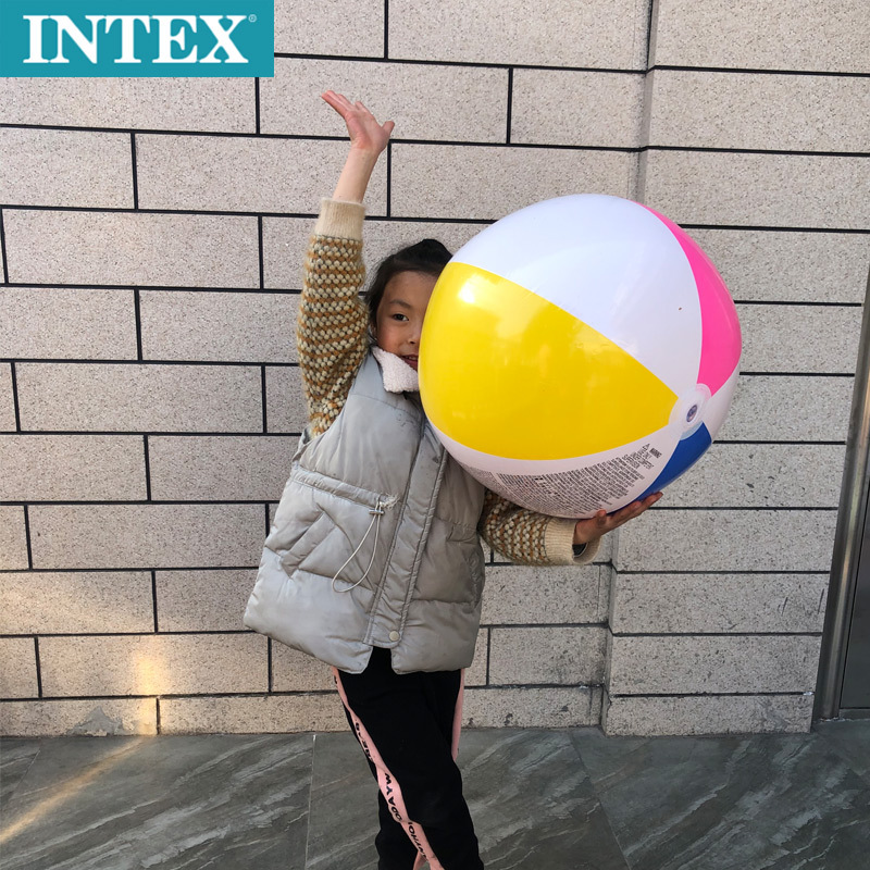 Bola de playa INTEX59030 pelota de juguete de agua para niños pelota de playa globo de baño de playa diámetro 61cm pelota de playa inflable