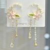 Cute summer small design advanced fresh earrings, flowered, high-quality style