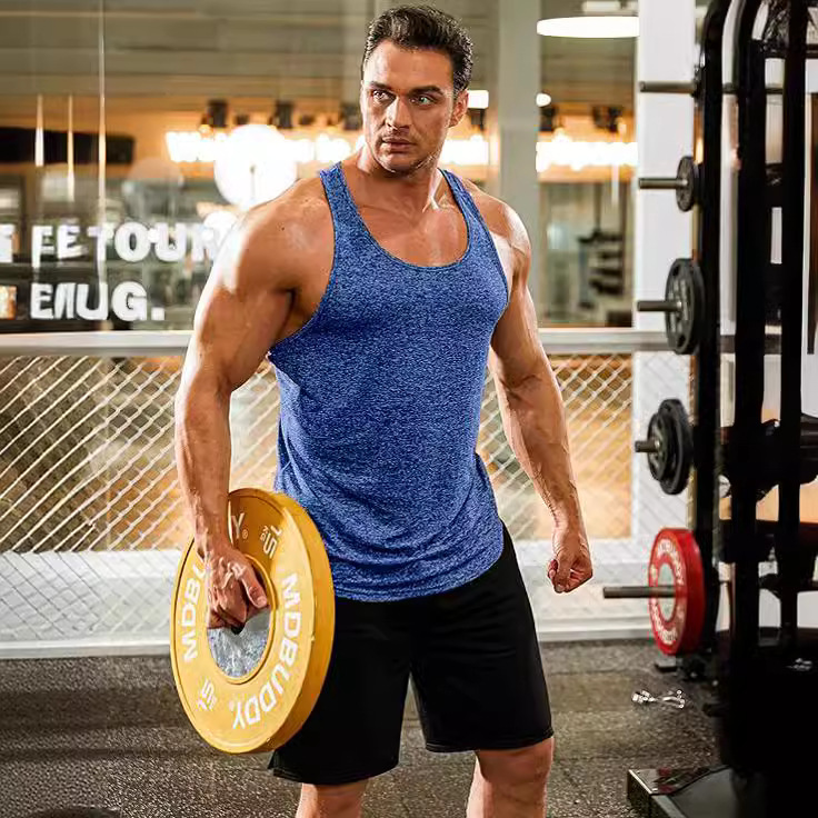 Camiseta de Tirantes Deportiva para Entrenamiento de Hombre de Poliéster para Deportes