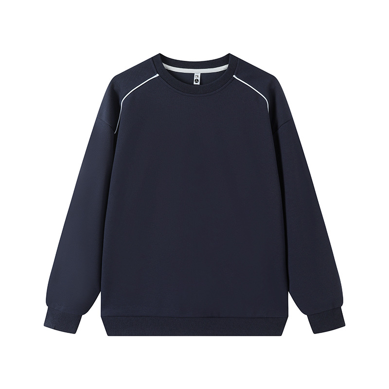 Camiseta de cuello redondo de tornillo pesado personalizada ropa corporativa de grupo camisa publicitaria ropa de trabajo de manga larga logotipo impresa