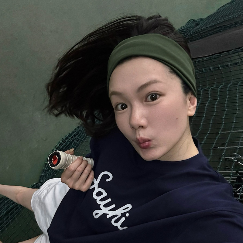 Wide Version of Fashionable Sports Style! Hairband Versatile Fitness Headband Simple Breathable Sweat-Absorbent Sports Elastic Headband for Women