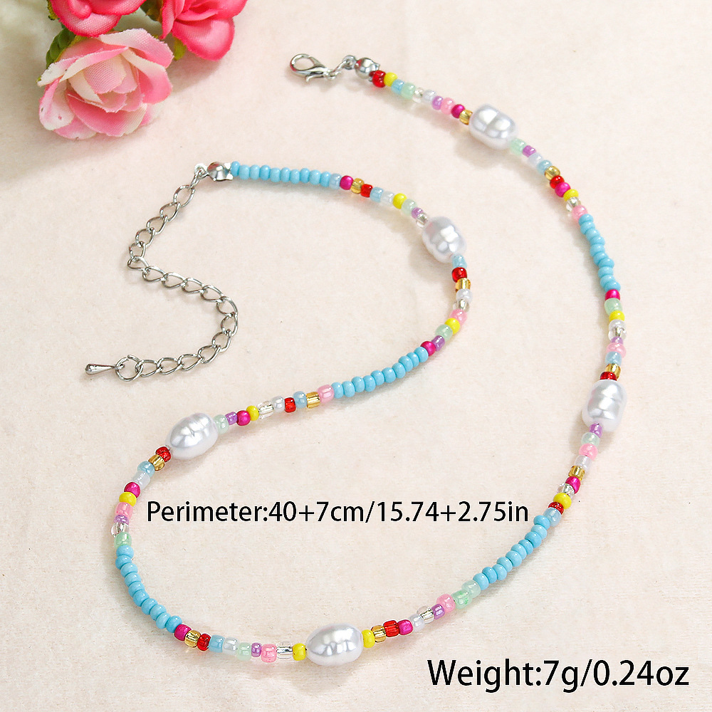 Round Bohemian Glass Necklace Wholesale display picture 1