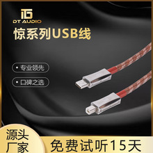 DT惊系列usb线高纯度高品质专业全铜发烧插接线hifi音响音频线