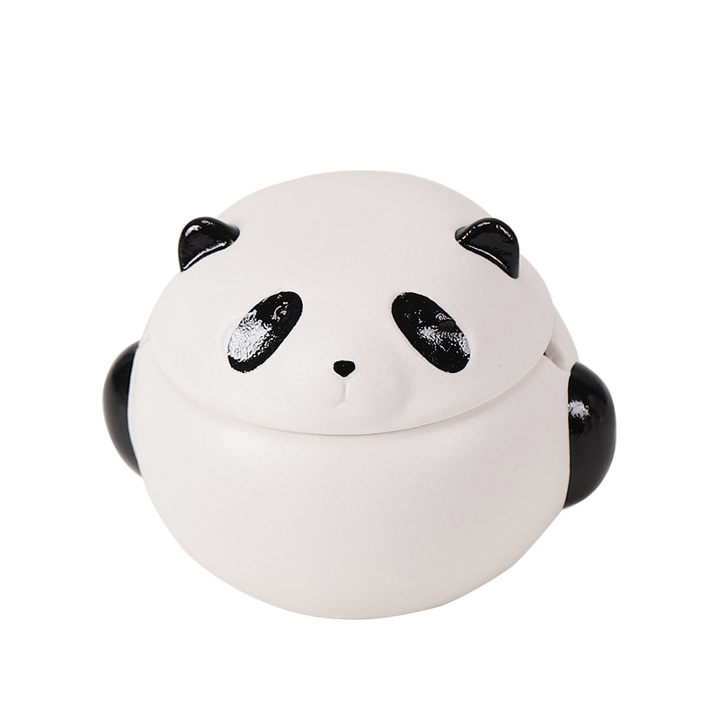원래 팬더 재떨이 창조적 인 성격 트렌드 거실 사무실 높은 감각 안티 그레이 세라믹 중국 로고