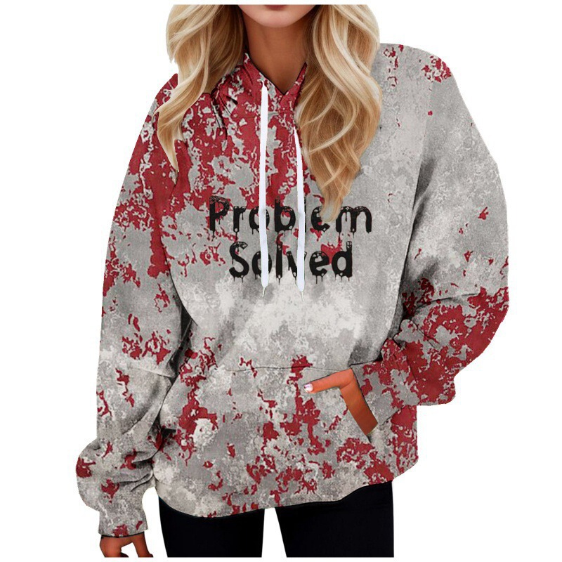 Women's European and American Hot-Selling Hoodies 3D Printed Long-Sleeved Women's Halloween Printed Long-Sleeved Sweatshirts Loose Sweatshirts Women's European and American Hot-Selling Hoodies 3D Printed Long-Sleeved Women's Halloween Printed Long-Sleeved Sweatshirts Loose Sweatshirts
