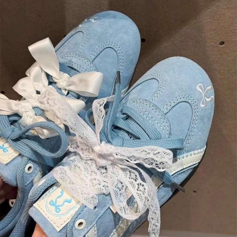 Leather Version ~ Blue Moral Training Shoes for Women 2025 New Retro Versatile Sports Casual Shoes Flats Forrest Gump Shoes