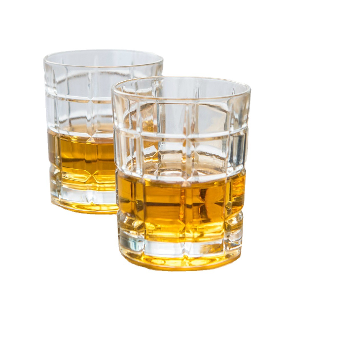 Juego de decantador de vino de vidrio cuadrado al por mayor de fábrica, juego de vasos de whisky, decantador de vino, juego de botellas de vino, jarra de vino.