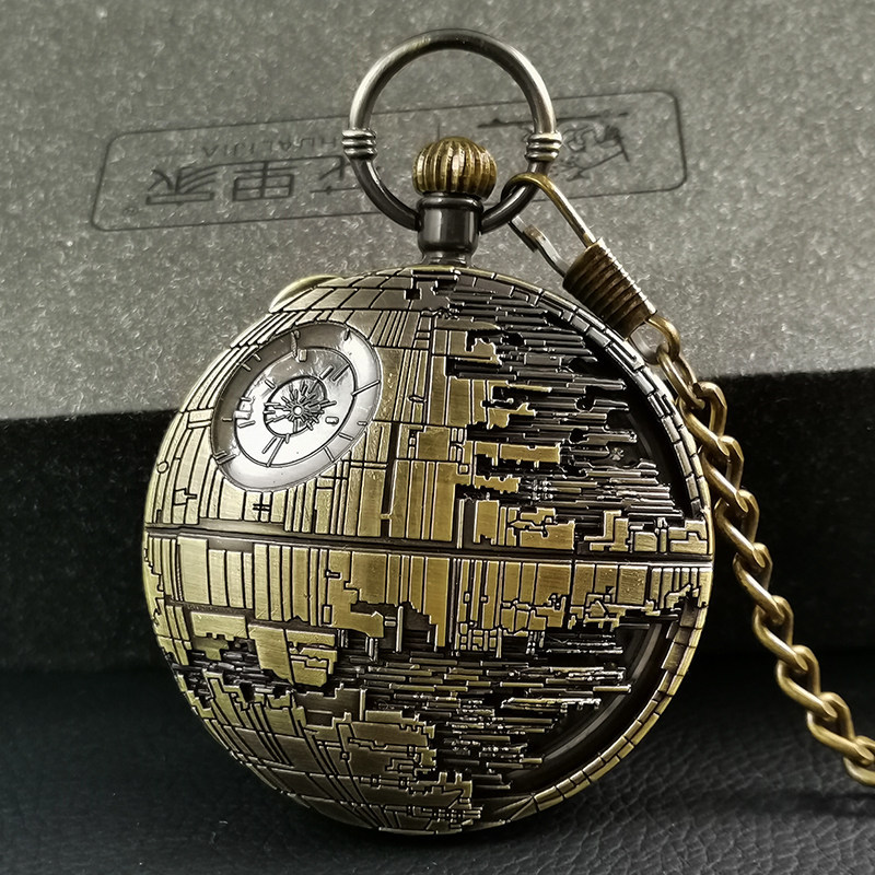 New Creative Quartz Watch Star Wars Pocket Watch Theme Music Box Watch Flip Children's Peripheral High Color Value