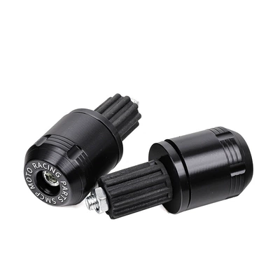 Motorcycle Off-Road Vehicle Modification Accessories Cnc Handlebar Protection Plug Electric Handlebar Cover Balance Plug Handlebar Armrest (Motorcycle Handle Cover) - black