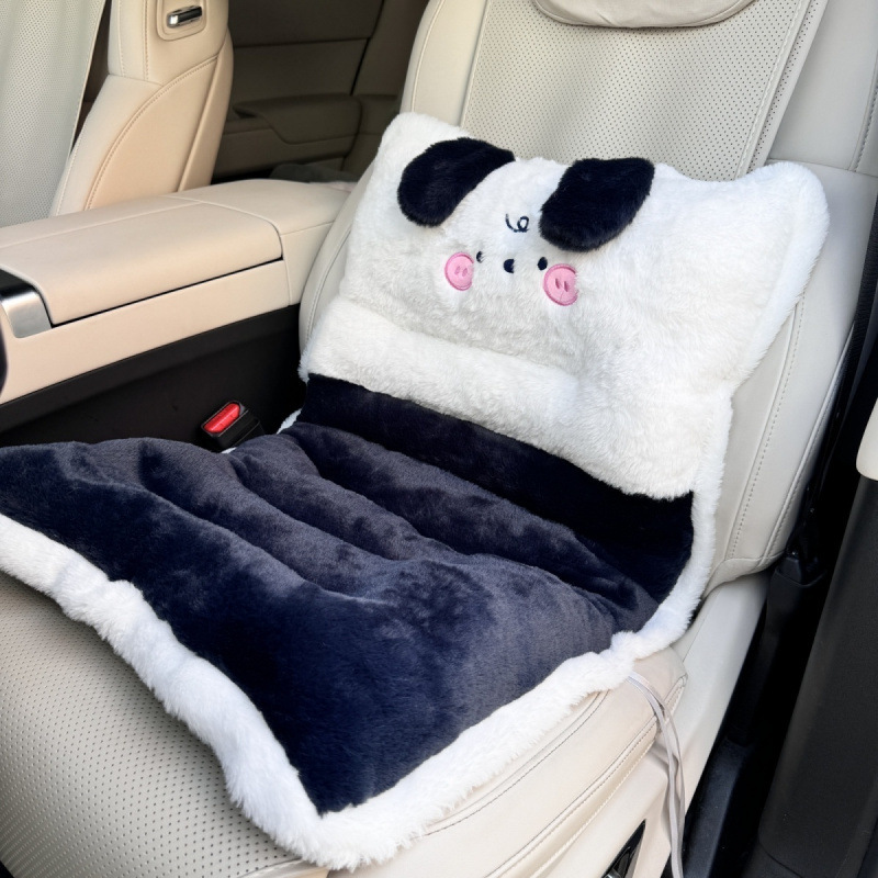 ?汽车坐垫冬季毛绒保暖长凳子座垫车内后排车垫女椅