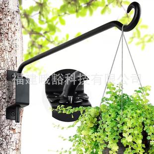 Heavy-Duty Bird Feeder Pole Hook Rotating Lantern Flower Pot Holder Potted Plant Hanger Basket Suitable for Flower Basket Wind Chime Hanging Rack