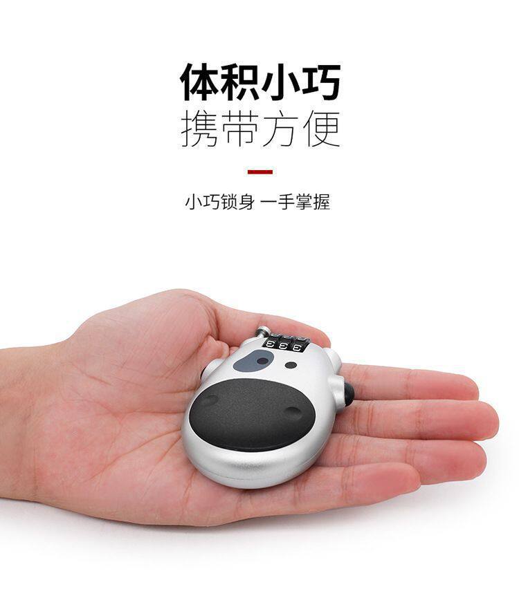 Manufacturer's Anti-Theft Cow Lock, Helmet Lock, Password Lock, Bicycle Lock, Electric Vehicle Helmet Lock, Retractable Steel Cable Password Lock