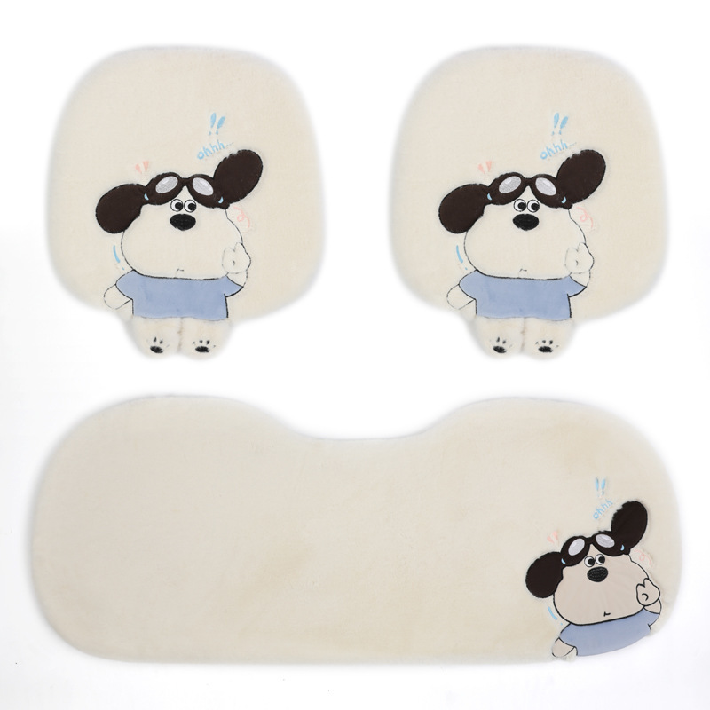 カー用品冬ぬいぐるみカークッション車内アクセサリー高級感装飾かわいい漫画カーシートカバー|undefined