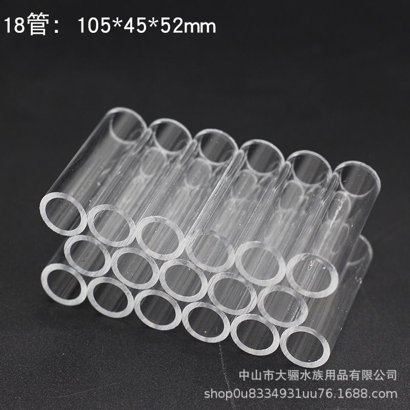 Tubo de escape de camarón de cristal-tubo 18