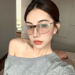 欧美连体飞行员式街拍黑超太阳眼镜女走秀款时尚墨镜户外防紫外线