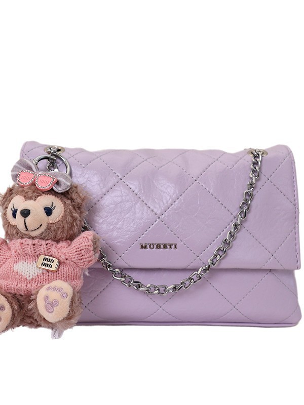 Bolso para mujeres 2026 nueva moda cadena de diamante bolso cuadrado de alta calidad lujoso ligero exquisito mochila de hombro