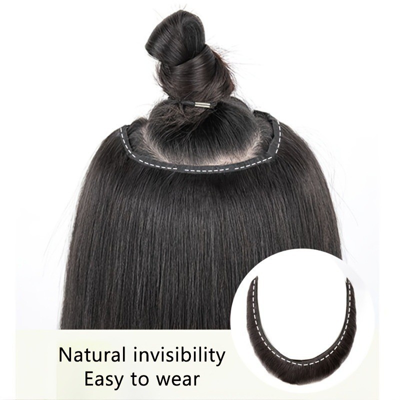 wig female V shaped hair extension one piece 5 card highlighting micro curly hair wig piece chemical fiber synthesis 48cm165g_voghion.com