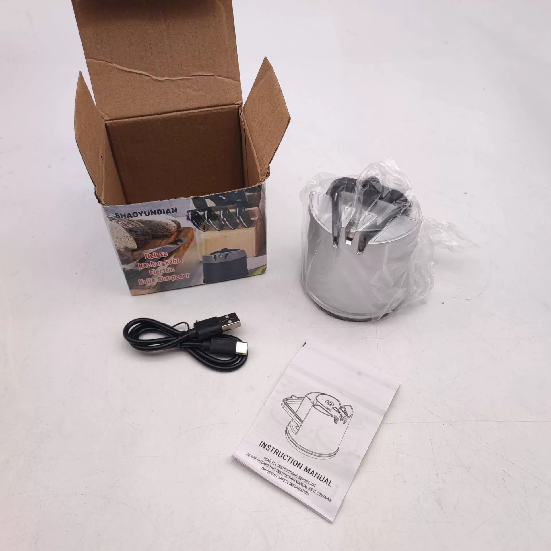 Трансграничная новая кухня многофункциональный MINI присоска круглый электрический нож точилка для домашнего быстрого заточения артефакт