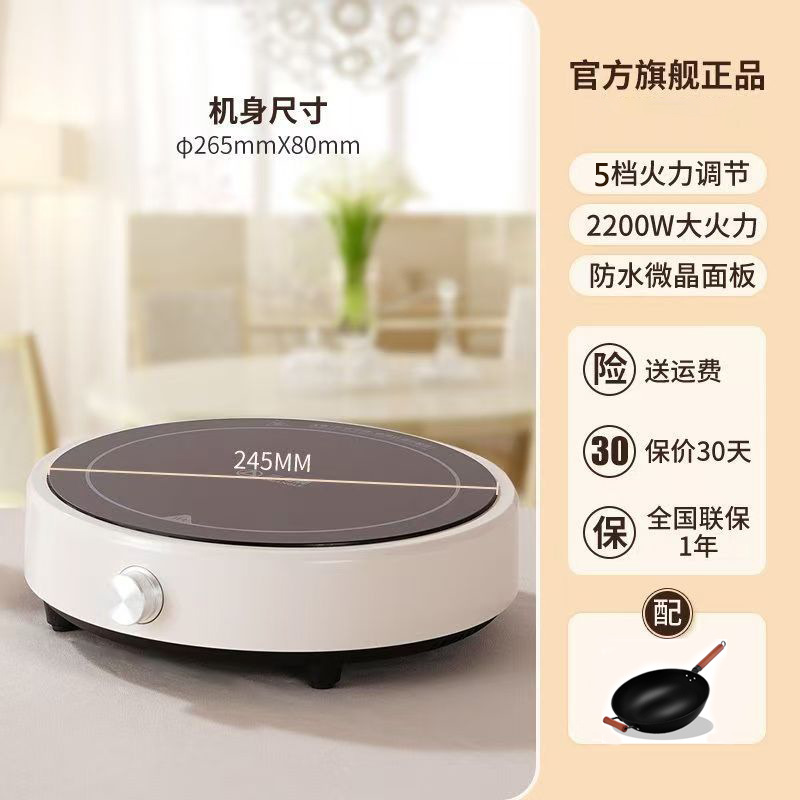 Comercio exterior transfronterizo redondo olla caliente pequeño nuevo Vietnam inglés hogar cocina de inducción