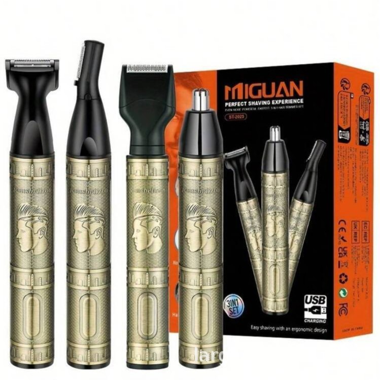 Máquina de afeitar eléctrica Máquina de afeitar Kit de belleza portátil para la cara, nariz, axilas, zona de bikini