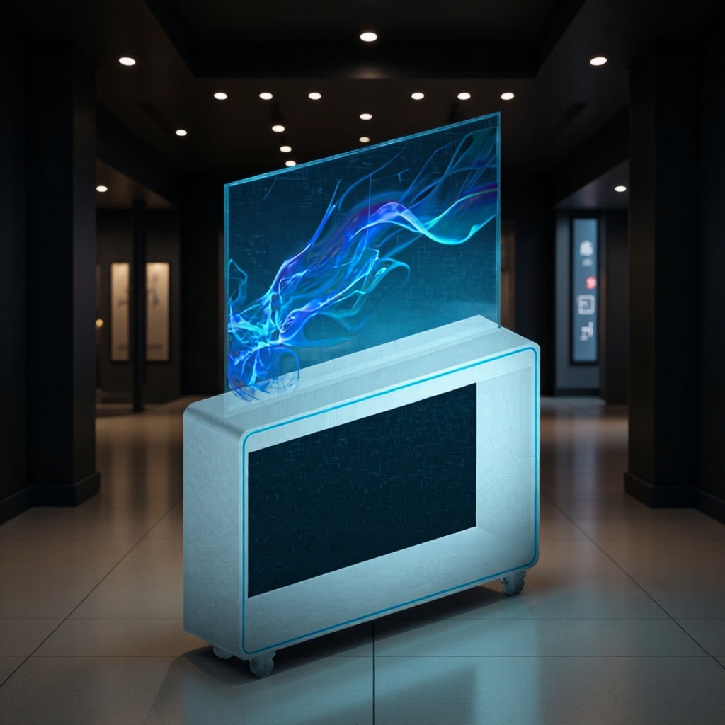 立式OLED透明广告屏Gallery OLED 自发光显示屏oled广告机