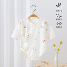 安阳婴童装婴儿包屁衣无骨长袖哈衣男女宝宝睡衣纯棉爬服一件代发