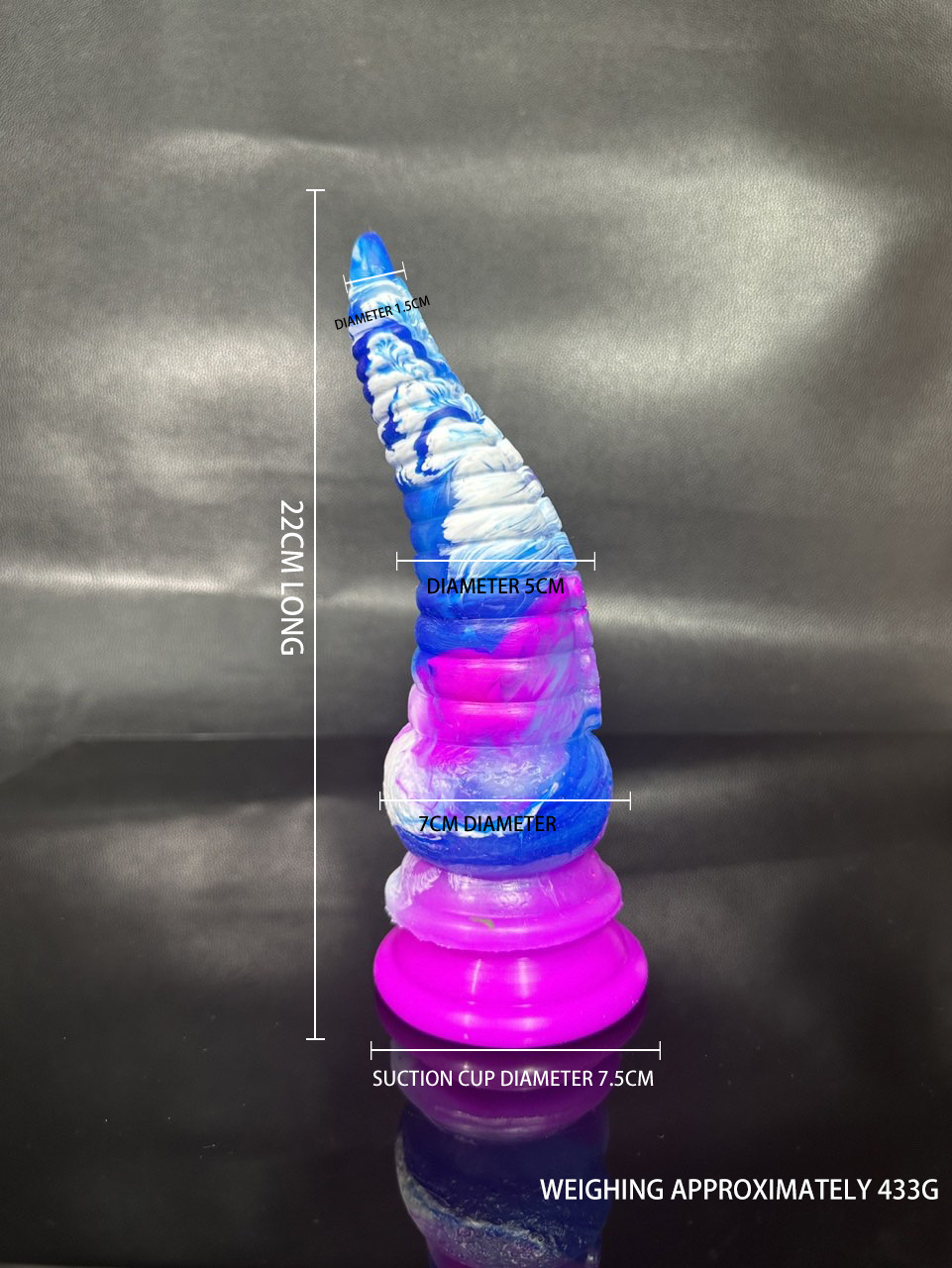 Jiuai Silicone Dildo for Adults, Small Anal Plug Style, Colorful Silicone — detail image 14