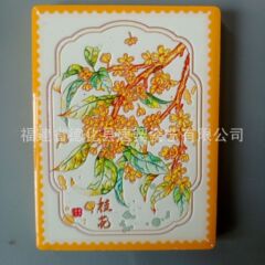 厂家热销 陶瓷磁性冰箱贴 长方款城市旅游纪念冰箱贴 浮雕/热转印