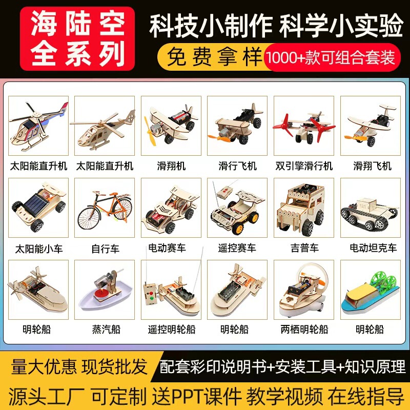 Science and Technology Small Production DIY Handmade Material Package Primary School Students Handmade Science Experiment Wholesale Kidsren's Toy Material Package
