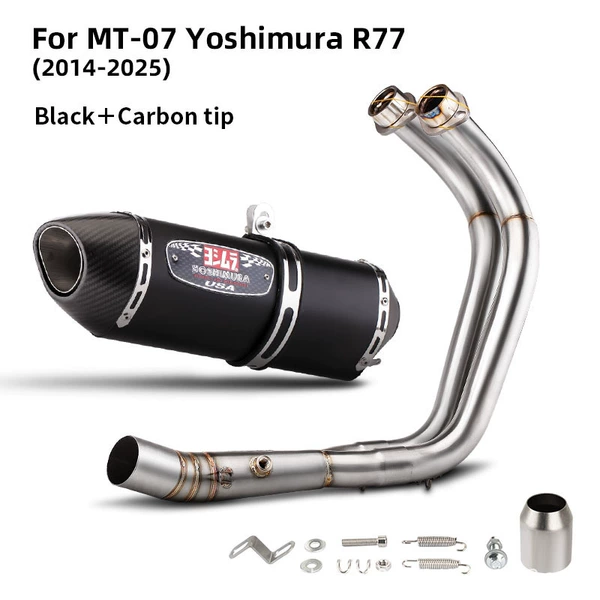 MT07 front section + R77 black real carbon head