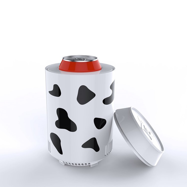 Procesamiento personalizado logo de baja potencia dormitorio de estudiantes caja fría y caliente USB refrigerador de automóvil 0.5L mini refrigerador pequeño