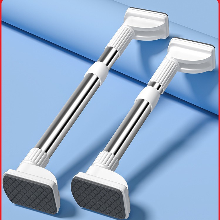 No-Drill Telescopic Rod Balcony Clothes Rack Wall-Mounted No-Drill Shower Curtain Rod Curtain Rod Extendable Wardrobe Clothes Rod