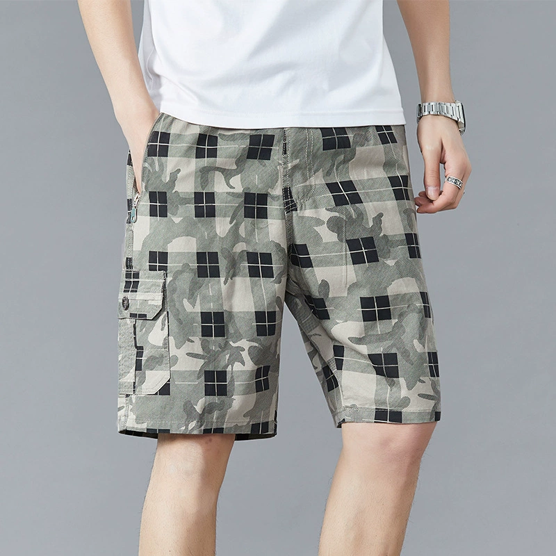 Thin summer clothing, shorts for leisure, men's summer trend trousers, oversize