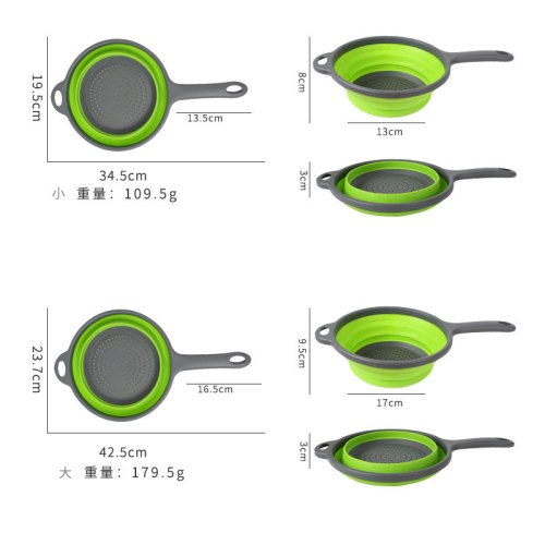 Foldable sink basket household kitchen fruit and vegetable basket, hanging storage basket, plastic wash basin drain basket