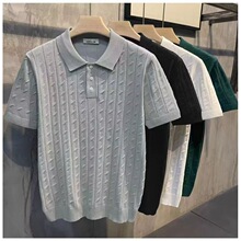 短袖春夏商务男polo衫修身型商务休闲中年时尚都市简约休闲高级感