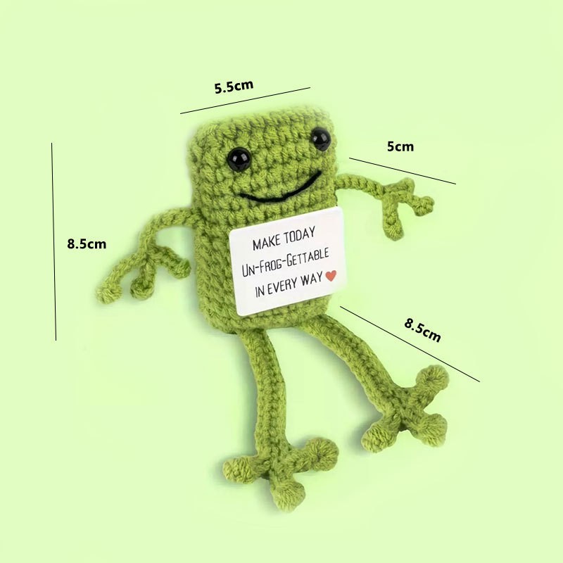 knitted woven doll handmade