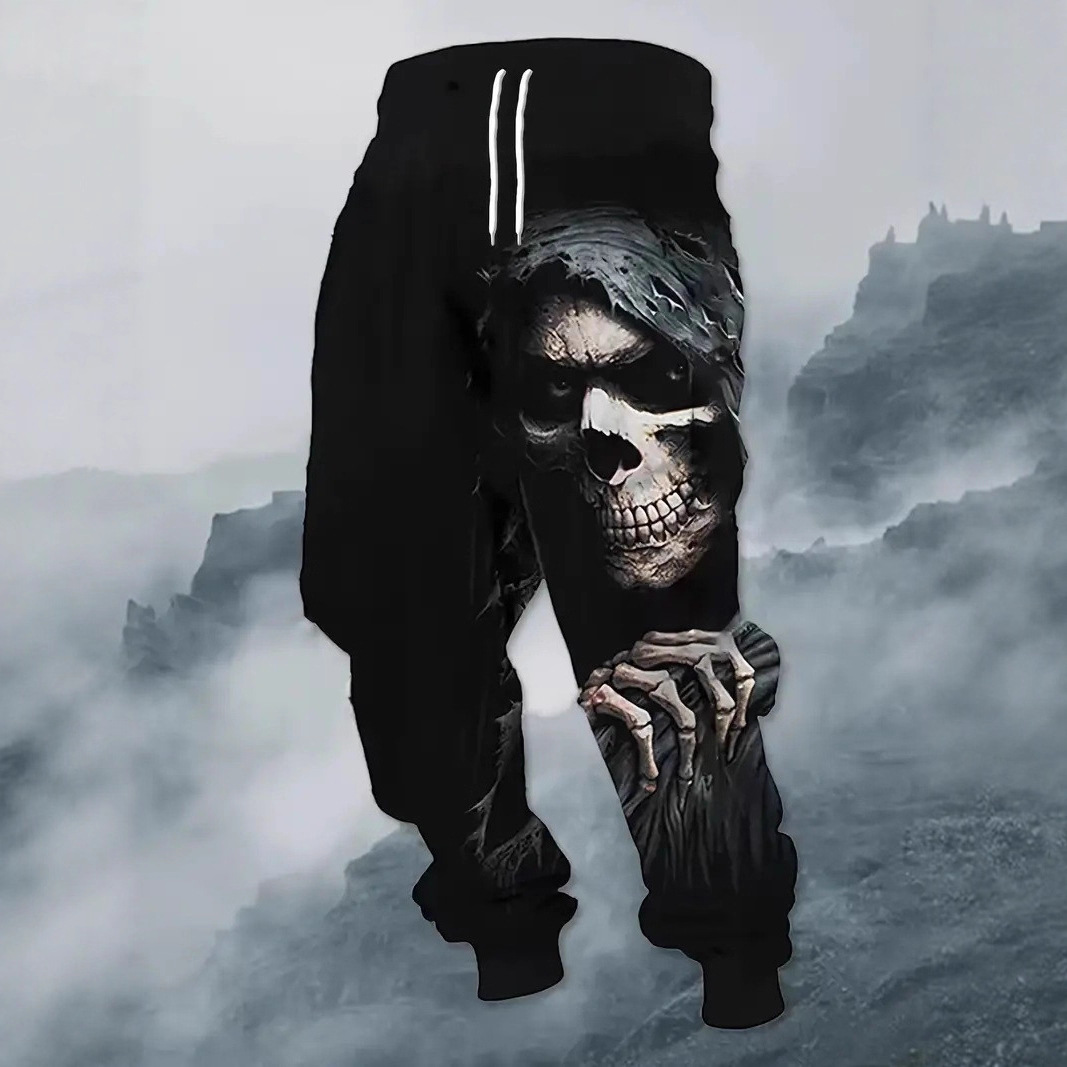 European and American Foreign Trade Men's Spring 3D Digital Print New Casual Men's Sweatpants One-Piece Dropshipping