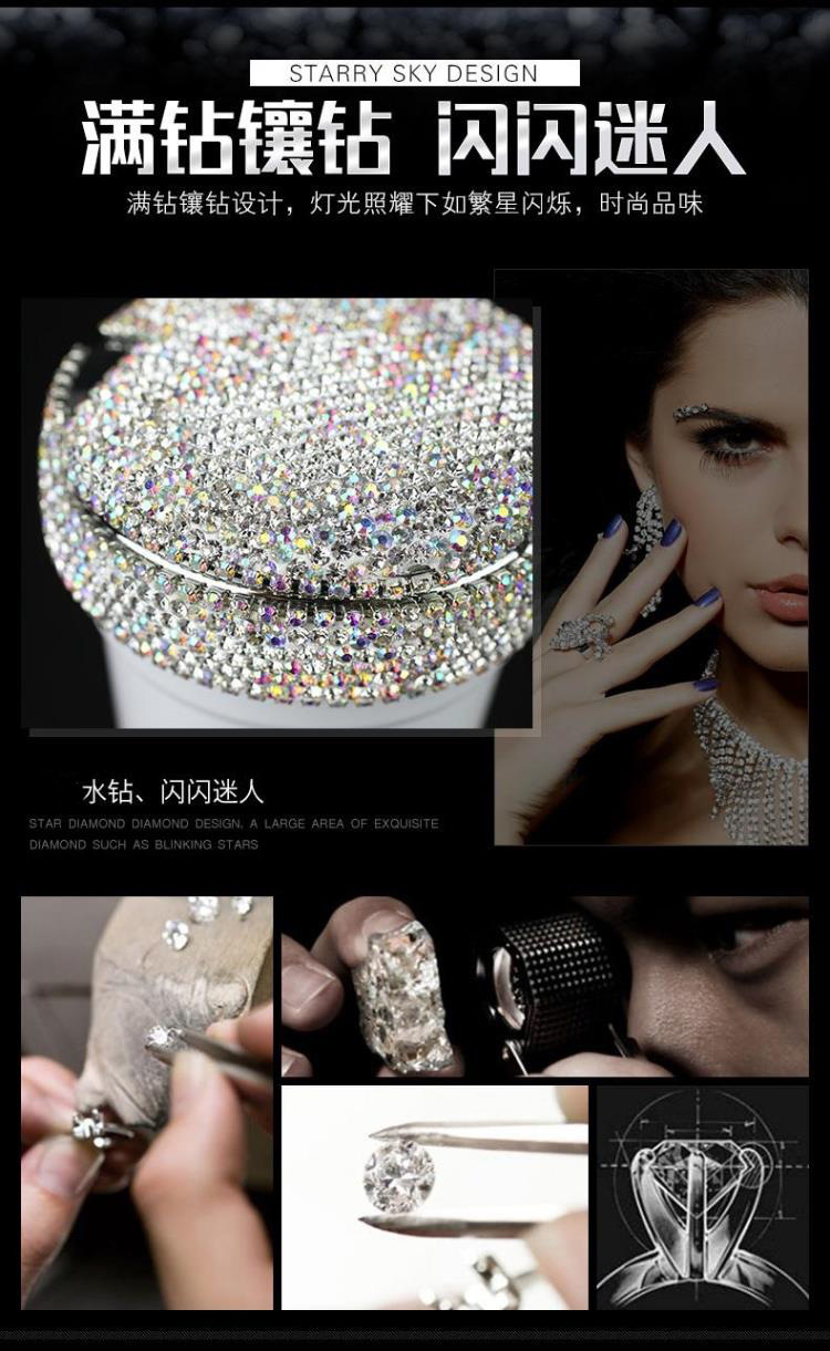 Diamond-encrusted car ashtray with led light luminous multifunctional car ashtray car interior car supplies