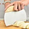 Wooden handle Graduation flour Dough Section knife Scraper baking tool Stainless steel Single Bread knife