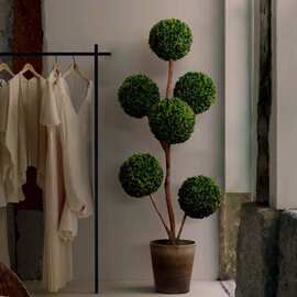 仿真绿植高端米仔兰盆栽室内大型球型植物服装店氛围树落地摆件