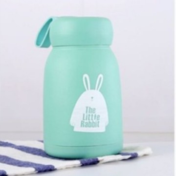 かわいいウサギの水筒、高見えで可愛い広告用カップ、二重構造のプラスチックシェルガラス水筒、屋台販売や販促用ギフトカップ|undefined