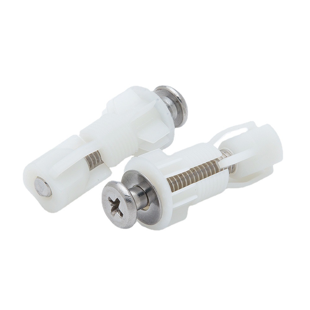 Cross-border nylon expansion screw toilet cover bolt accessories set toilet lid with raw rice expansion plug