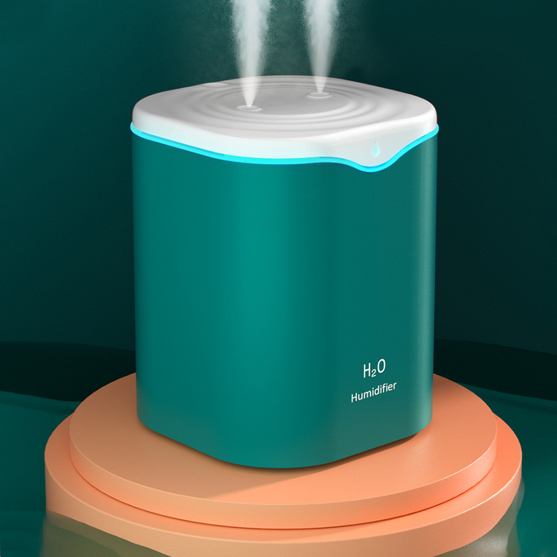 新しい加湿器、大容量、カスタマイズ可能なロゴ、ダブルスプレー、寝室用、家庭用、USB、小型、アロマセラピー、乾燥防止|undefined