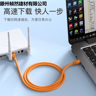 Network Cable Gigabit Category 6 Double Shielded Network Cable High-Speed Internet Home Computer Broadband Finished Jumper