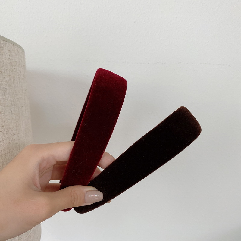 智贝详情图_14气质复古丝绒纯色网红少女宽边韩国发带压发发卡