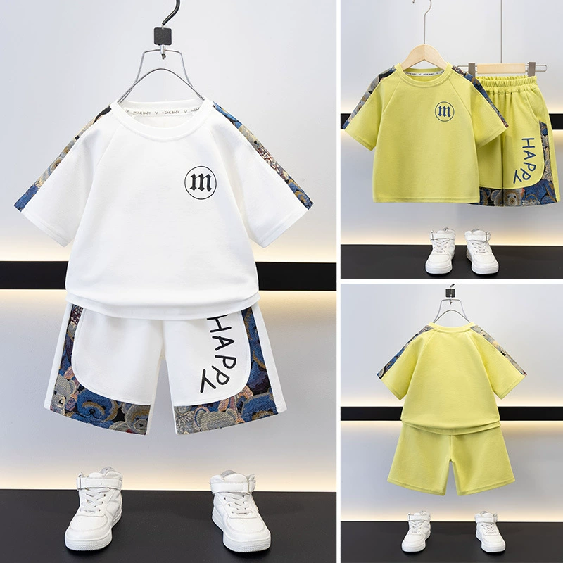 (), Tide, летняя одежда, детский тонкий комплект, с коротким рукавом